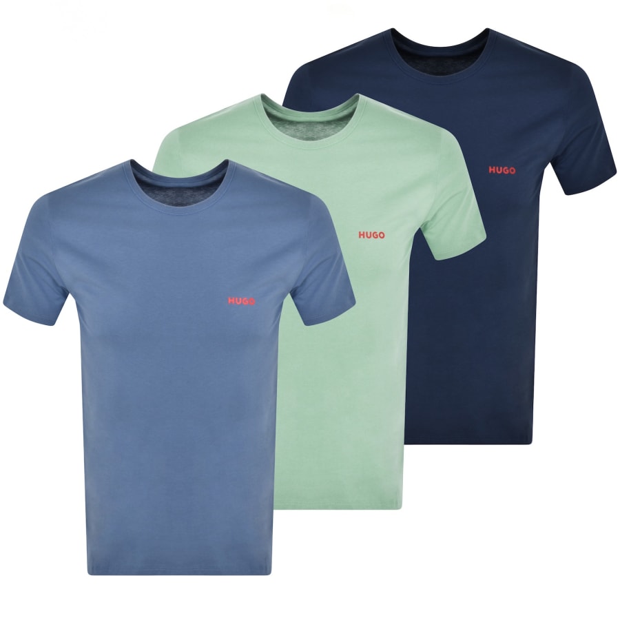 HUGO 3 Pack Crew Neck T Shirts Mainline Menswear